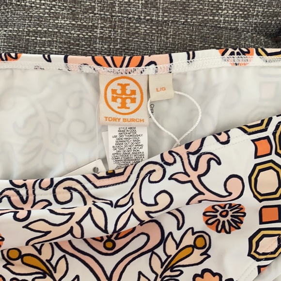 Tory Burch Hicks Garden Bikini Bottom L NWT - Picture 2 of 4